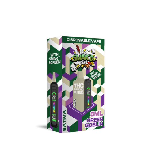 Disposable 8ml SMAK'D THC Diamond Blend| Green Goblin